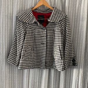 Sanctuary Clothing, Couture Inspired ~ houndstooth dress jacket ~ size large